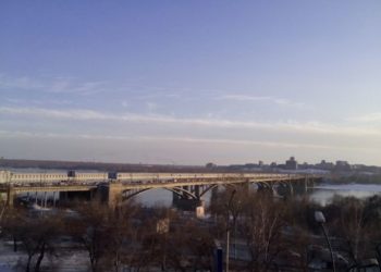 Ремонт Октябрьского моста начался в Новосибирске