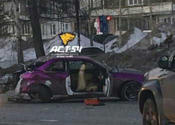 Пьяный казахстанец прокатил девушек до столба на Тимирязева