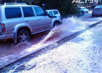 В Ленинском районе затопленными оказались несколько улиц (фото)