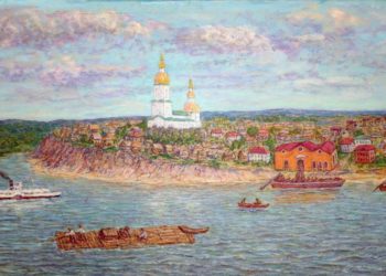 К 300-летию Бердска Почта России выпустила конверт с репродукцией художника Шарнина