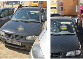 Мать в жару оставила ребенка в машине на парковке новосибирского Центрального рынка