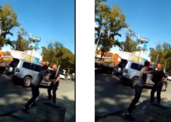 Новосибирский водитель накинулся с битой на нарушившего ПДД пешехода