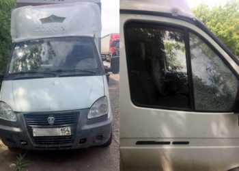 Ради ограбления новосибирец расстрелял машину и порезал себя ножом