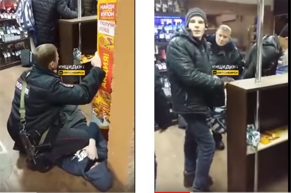 Пьяные подростки угрожали полицейским в новосибирском супермаркете