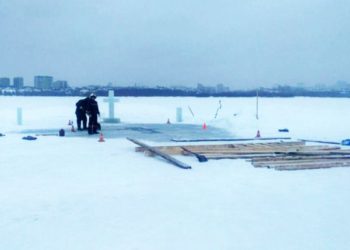 В Новосибирске начали оборудовать крещенские купели (фото)