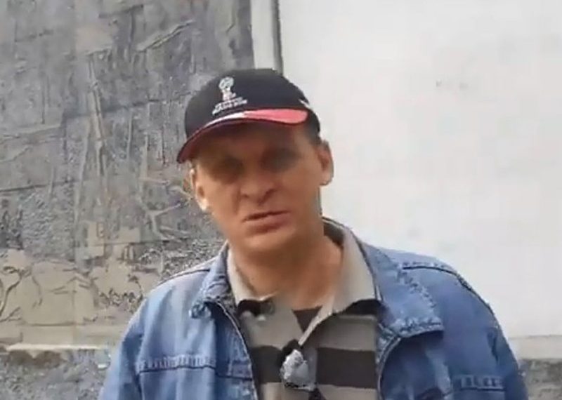 стоп-кадр с видео Тимура Ханова