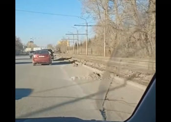 Выделенная полоса для грязи появилась в Новосибирске