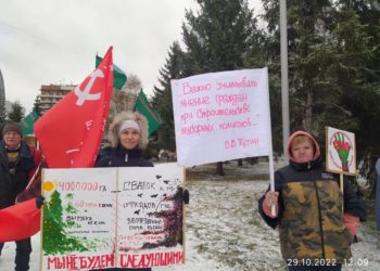 Активисты устроили митинг против строительства мусорных полигонов вблизи сел в НСО