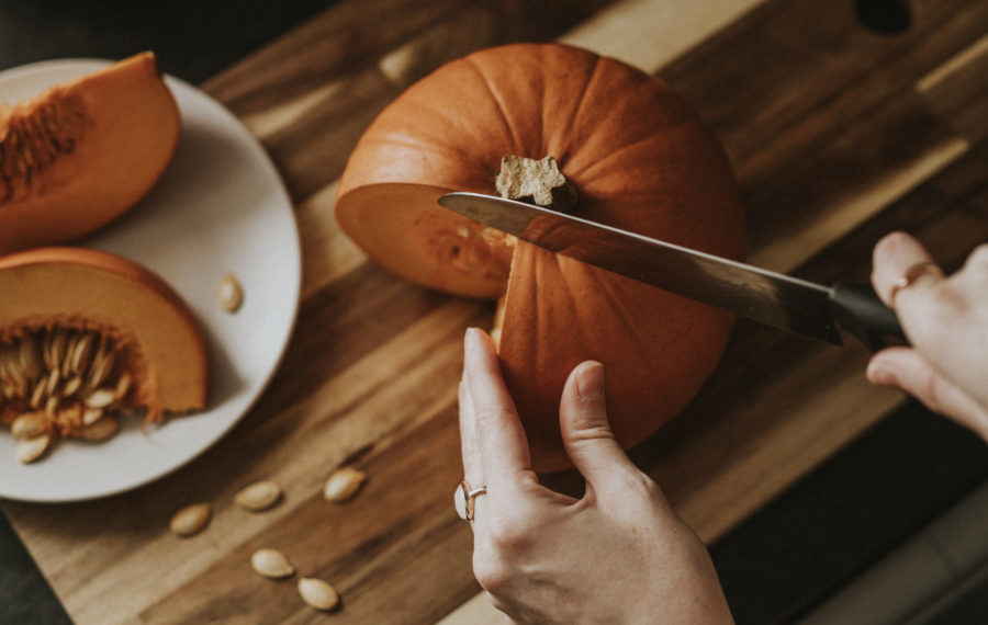 Манты с тыквой свежего урожая