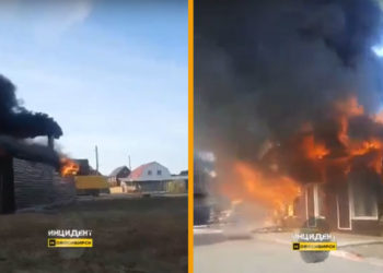 Шашлычная полностью сгорела в Пашино накануне четырех дней праздников