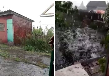 «Все погибнет, все смоет»: ливень с градом накрыл запад Новосибирской области