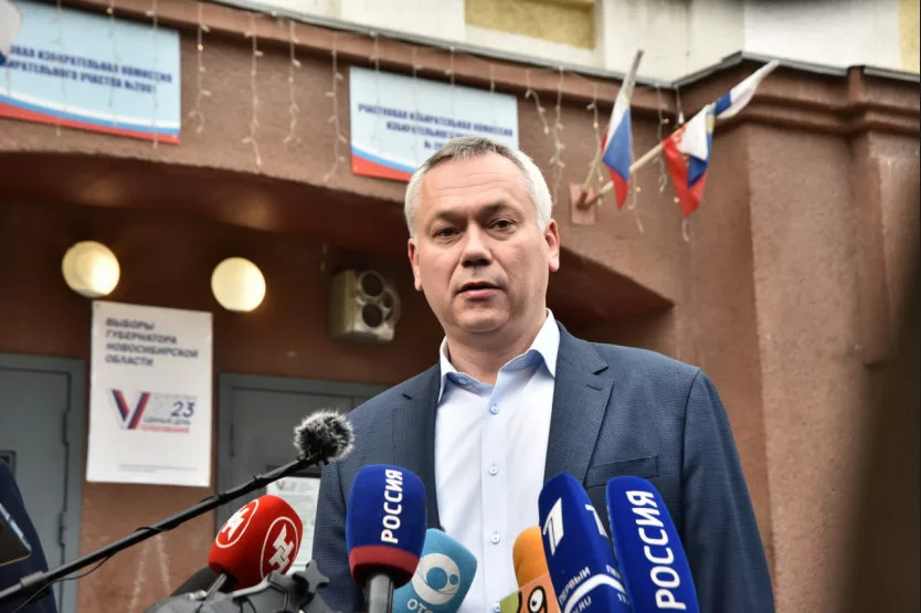Андрей Травников проголосовал на выборах Губернатора Новосибирской области