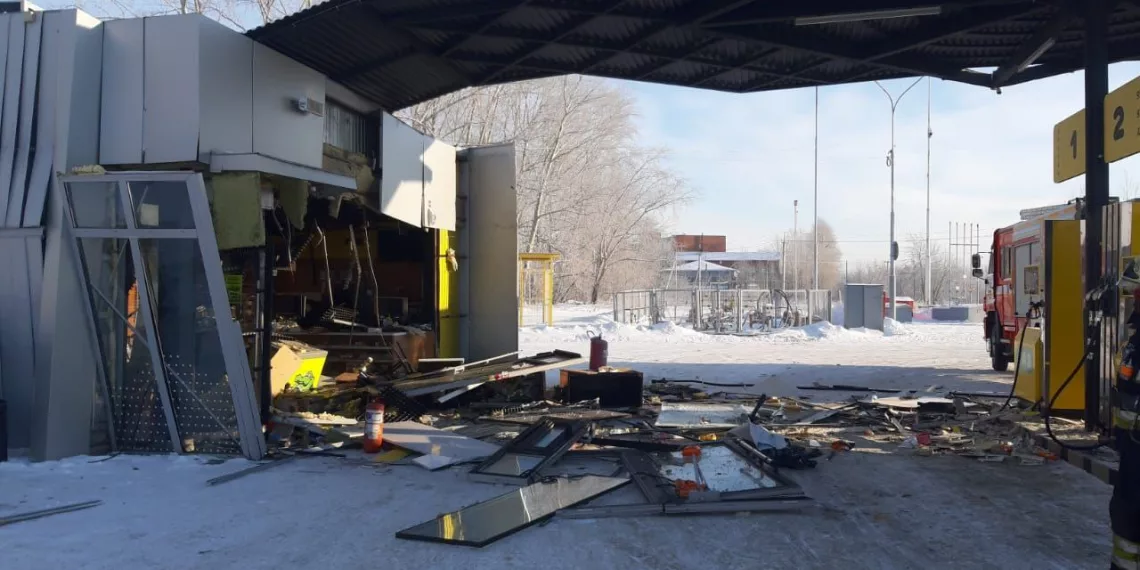 В сибирском регионе произошел хлопок газа на одной из заправок