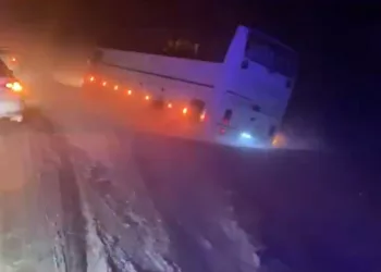 В Новосибирской области автобус из Казахстана попал в ДТП