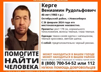 В Новосибирске ищут мужчину в светлой шапке с редким именем и фамилией