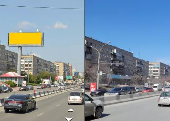 В Новосибирске за год увеличился объем наружной рекламы