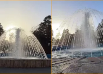 В Новосибирском зоопарке запустили центральный фонтан