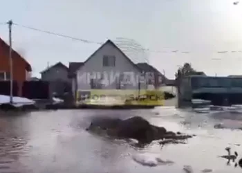 Улицы поселка Верх-Тула под Новосибирском затопило