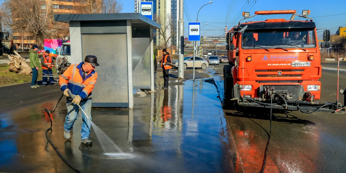 Привести территорию города в порядок планируют к 1 мая в Новосибирске