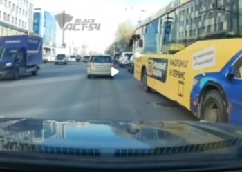 Водитель автобуса устроил опасный «аттракцион» на дорогах Новосибирска