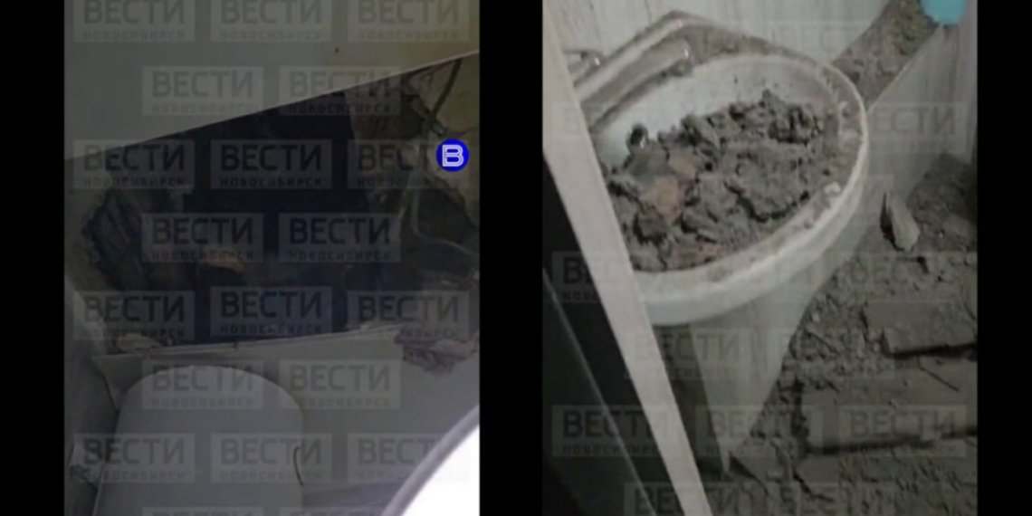 Потолок рухнул в жилом доме Искитима