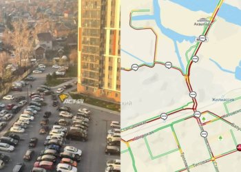 Транспортный коллапс спровоцировало частичное перекрытие Димитровского моста в Новосибирске