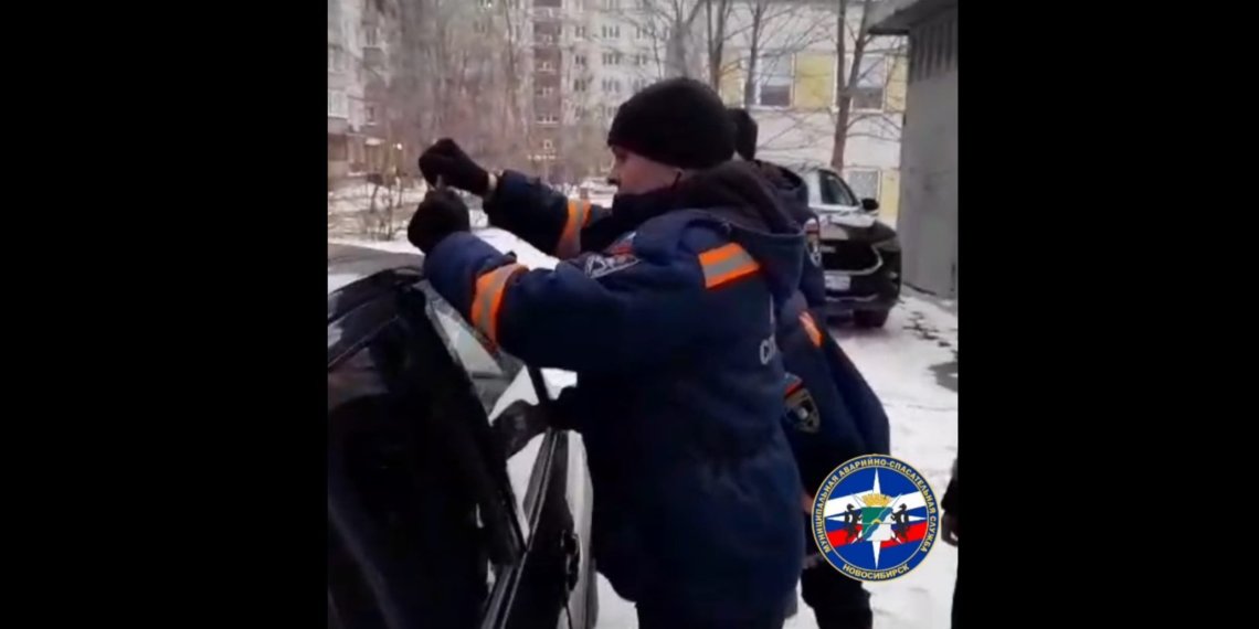 Годовалый ребенок закрылся в автомобиле на морозе в Новосибирске