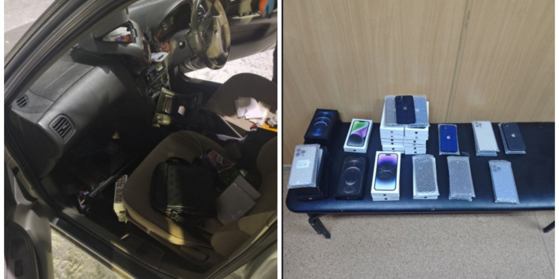 Контрабанда «яблочной» техники: на границе Новосибирской области поймали Nissan, набитый айфонами