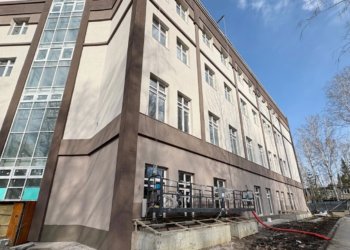 Мэр Новосибирска показал, как выглядит строящаяся музыкальная школа на улице Терешковой