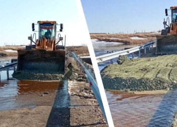 Талые воды затопили пять дорожных участков за два дня в Новосибирской области