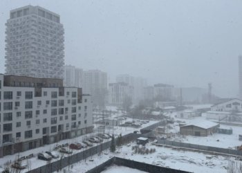 Сильная метель накрыла Новосибирск на Пасху