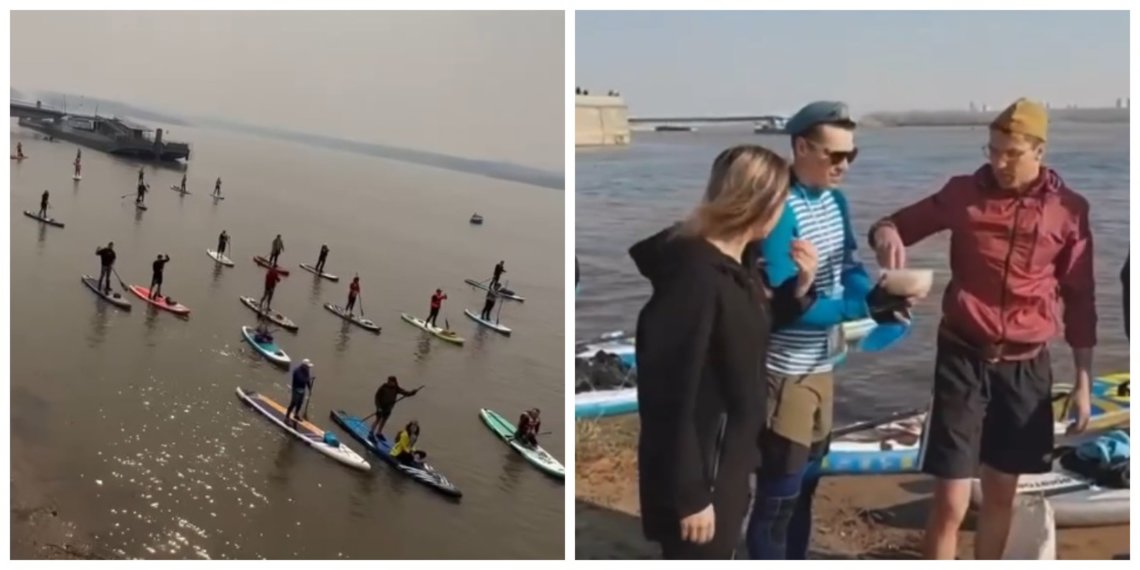 «Бессмертный полк» на сап-бордах проведут в Новосибирске