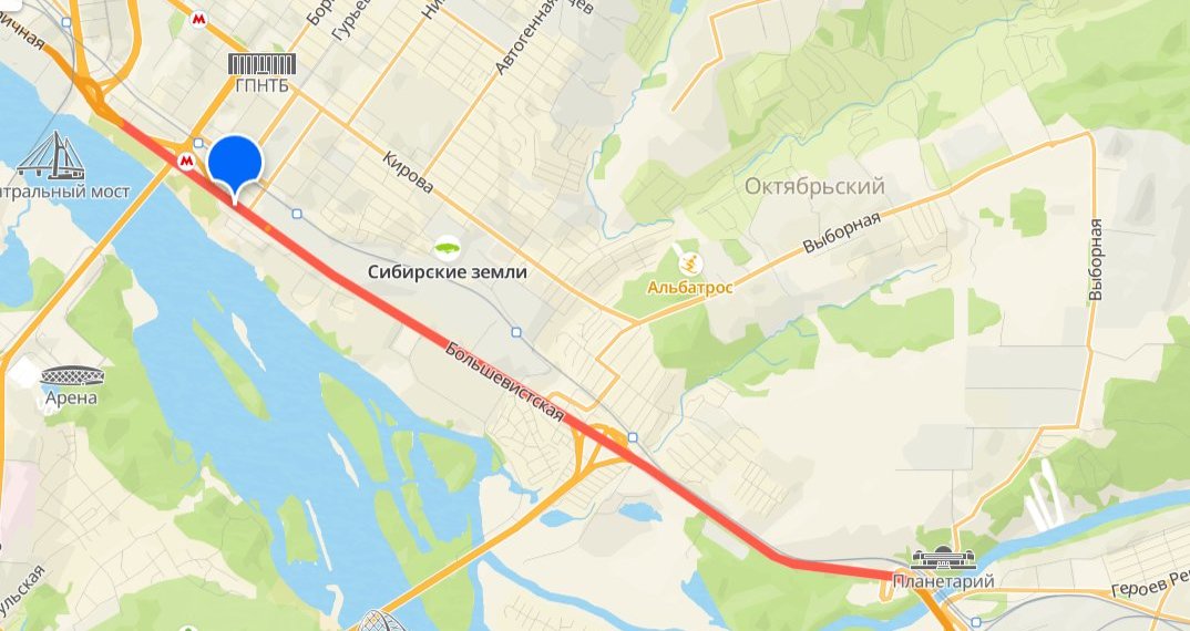 Утренние пробки парализовали Новосибирск: центр и правый берег стоят