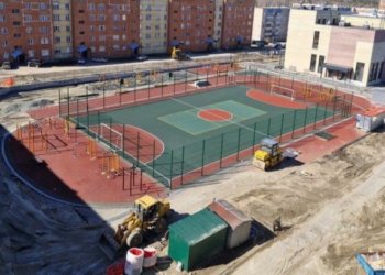 Началось строительство ливневки возле новой школы № 222 в Новосибирске