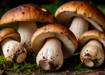 Первые сыроежки и белые грибы собирают грибники в Новосибирской области