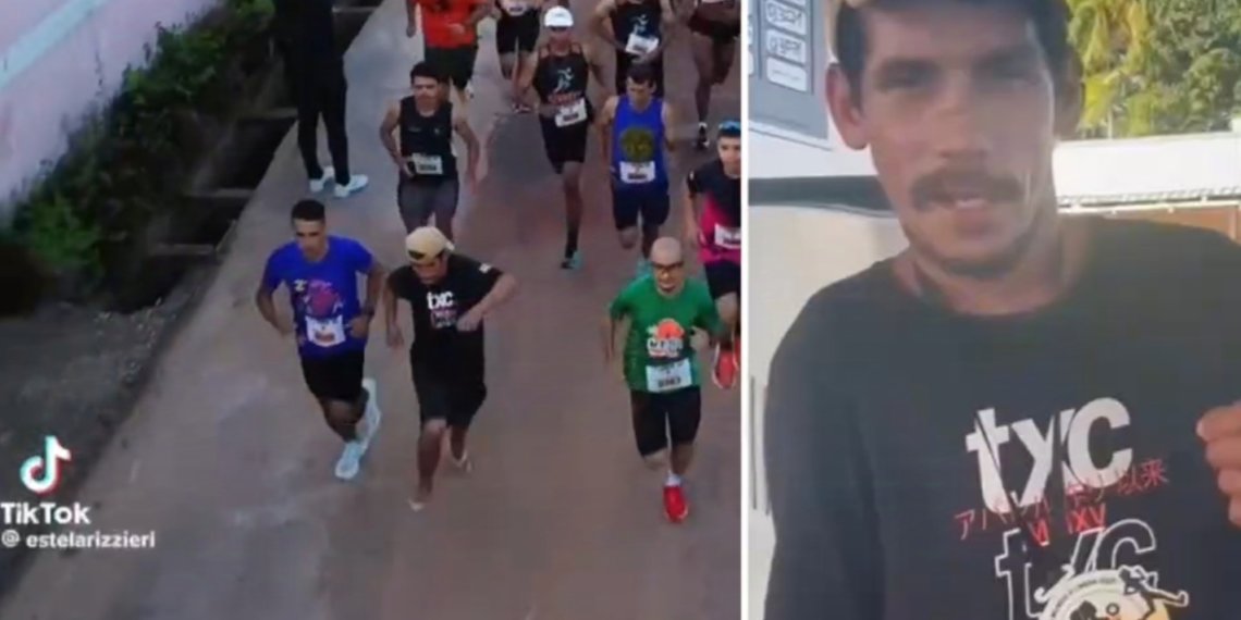 Пьяный бразилец в шлёпанцах принял участие в марафоне на 8 километров