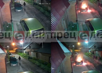 Неизвестный поджёг машину в частном секторе в Новосибирске