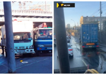 Ай да Аннушка! Масло на 2 млн. рублей вылилось на дорогу в Новосибирске