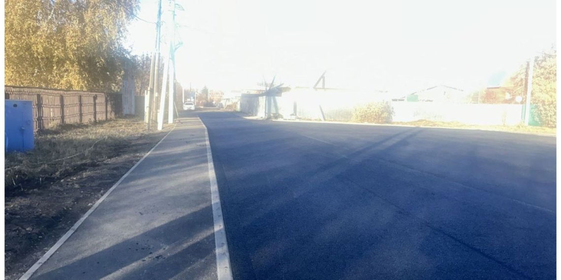 Новый асфальт положили в Кировском районе города Новосибирска