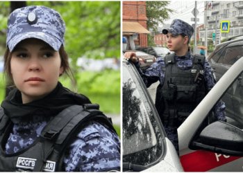 Как служит в Новосибирске первая женщина-водитель группы задержания Росгвардии