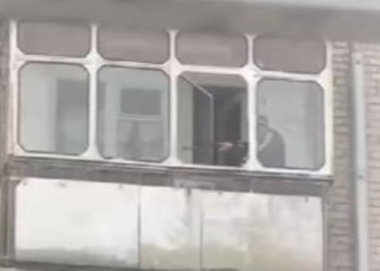 Мужчина с винтовкой на балконе напугал жителей Бердска: видео