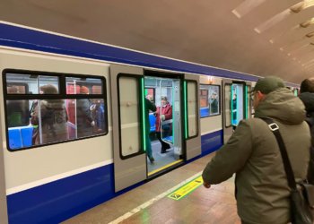 Парк Новосибирского метро пополнился пятью современными поездами «Ермак»