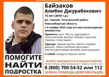 15-летний подросток с гитарой пропал в Тогучинском районе