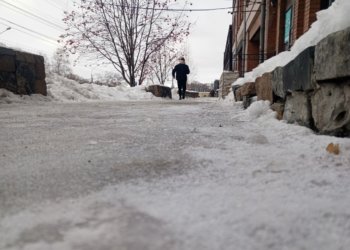 Мэр Новосибирска призвал бизнес объединиться в борьбе с гололедом